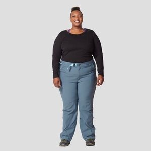 Alpine Parrot Mountain Pants Size 20 Slate Gray Blue Trim Ponderosa Hiking Cargo